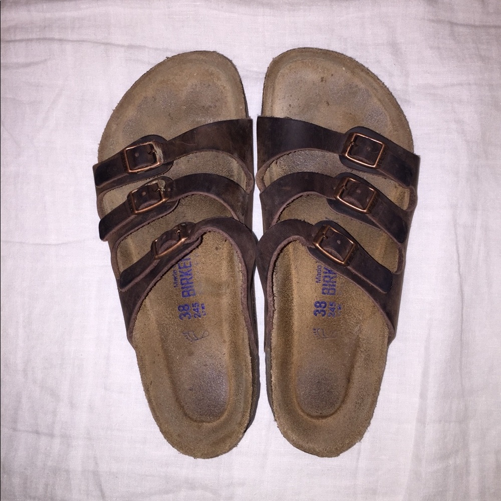 Three-strap Birkenstock sandals